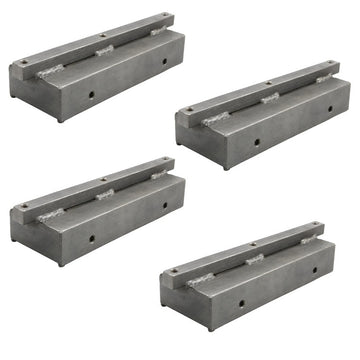 36" Power Trowel Stone Holder with Stones 36" and Under Machines 4PK