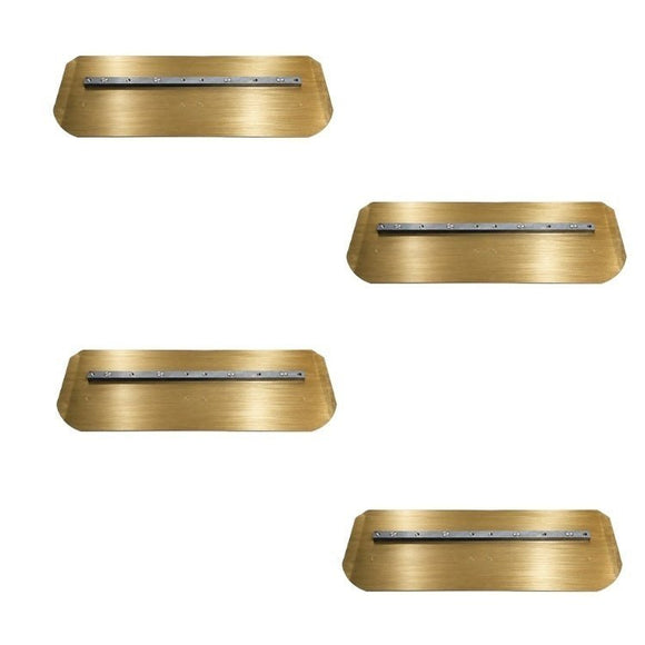 46-48" Power Trowel Blade 8" x 18" Gold Combination (4-Pack)