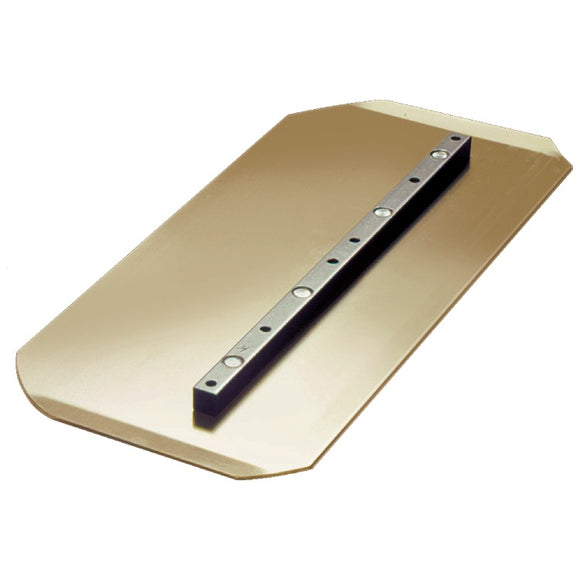 46-48" Power Trowel Blade 8 x 18 Flat Round Corner Combination Gold 4-PK