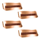 46" Power Trowel Blade 8" x 18" Master Gold Offset Channel Combination (4-Pack)