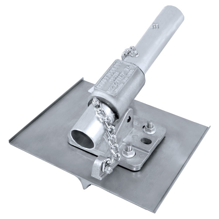 8" x 8" 1/2"R, 7/8"D Stainless Steel Walking Groover with EZY-Tilt® II Bracket