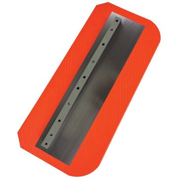 Orange Thunder steel-backed poly combination blade 8 x 18 for 46 to 48 inch power trowels