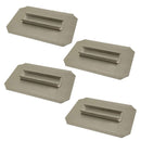 42" Power Trowel 10" x 16" Quick Change Edco Float Blade (4-Pack)