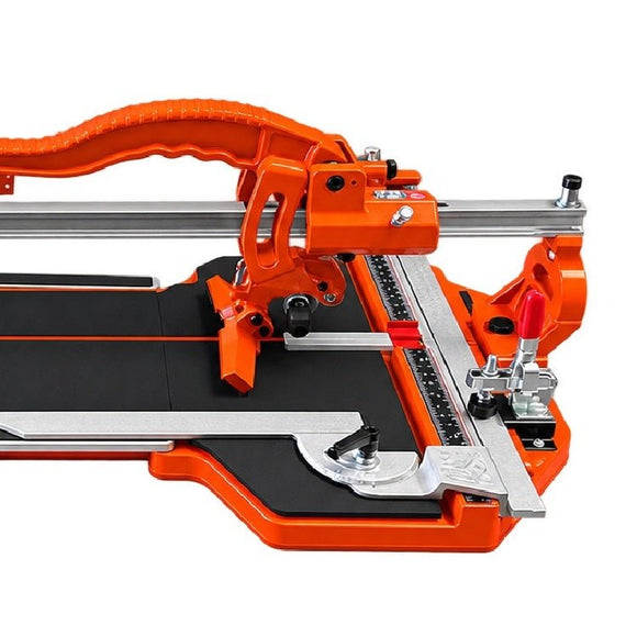Ishii JTM-720S Monorail Tech Turbo 28" Tile Cutter Side Cutting Block Closeup View