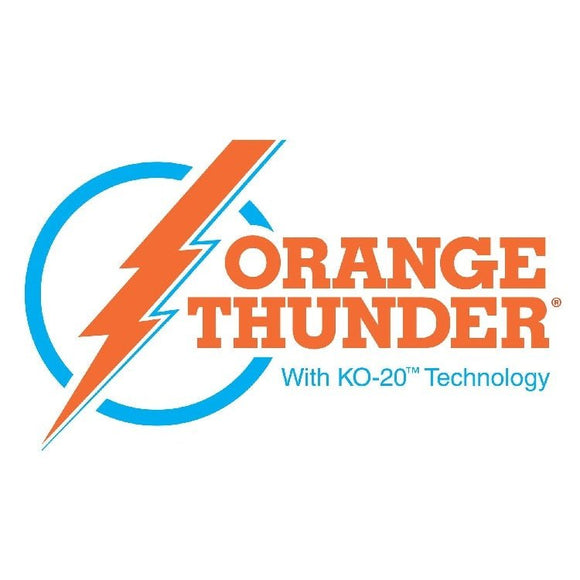 46-48" Power Trowel Blade 8" x 18" Orange Thunder Steel-Backed Poly Combination (4-Pack)