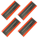 36" Power Trowel Finish Blade – 6 x 14 Orange Thunder Steel-Backed Poly 4PK