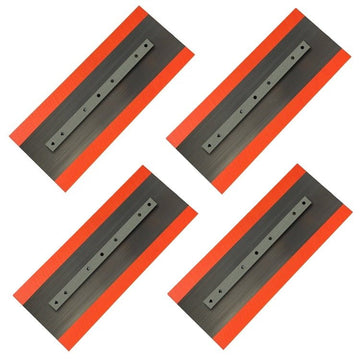 36" Power Trowel Finish Blade – 6 x 14 Orange Thunder Steel-Backed Poly 4PK
