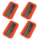 36" Power Trowel Blade 8" x 14" Orange Thunder Steel-Backed Poly Combination (4-Pack)
