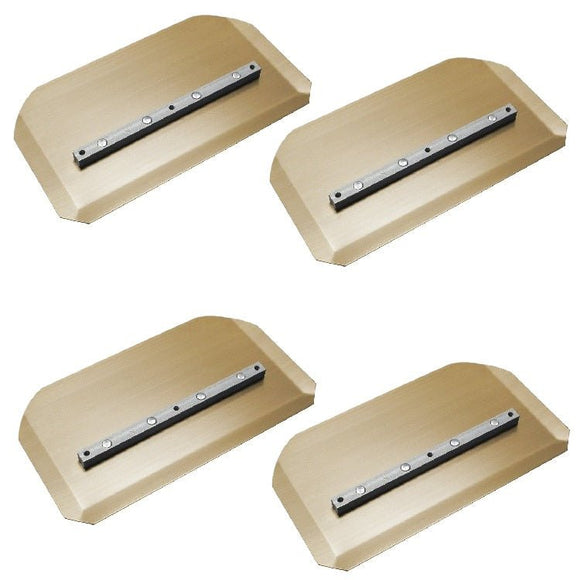 36" Power Trowel Blade 8" x 14" Gold Combination (4-Pack)
