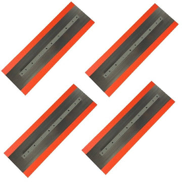 46-48" Power Trowel Blade 6" x 18" Orange Thunder Steel-Backed Poly Finish (4-Pack)