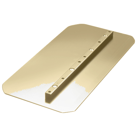 46-48" Power Trowel Blade 8 x 18 Flat Round Corner Combination Gold (4-Pack)