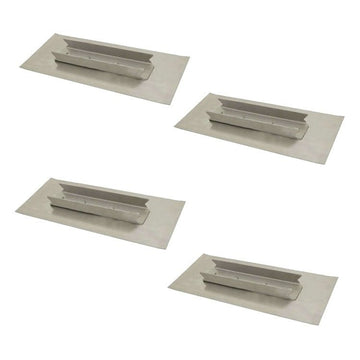 44-48" Power Trowel 6" X 18" Quick Change Edco Finish Blade (4-Pack)