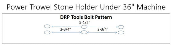 Power Trowel Stone Holder Attachment with Stones For Under 36" Machine (4 Pack)