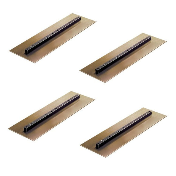 46-48" Power Trowel Blade 6" x 18" Gold Finish (4-Pack)