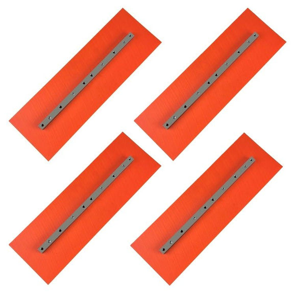 46-48" Power Trowel Blade 6" x 18" Orange Thunder Finish (4-Pack)
