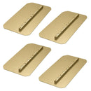 46-48" Power Trowel Blade 8 x 18 Flat Round Corner Combination Gold (4-Pack)