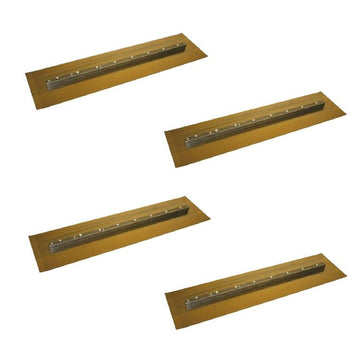60" Power Trowel Blade 6" x 23" Whiteman Gold Finish 4-PK