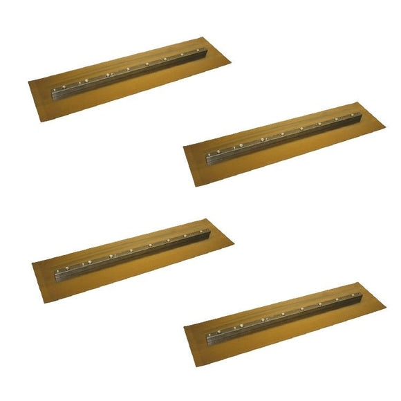 60" Power Trowel Blade 6" x 23" Whiteman Gold Finish 4-PK