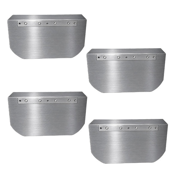 36" Power Trowel Blade Superior & Husqvarna 8" x 14" Combination (4-Pack)
