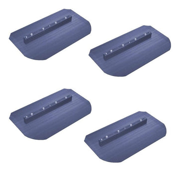Power Trowel Blades 8" x 12-1/2" Blue Combo, 4-Pack