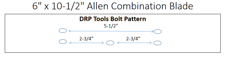 6" x 10-1/2" Allen Power Trowel Blade Combination