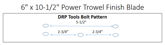 6" x 10-1/2" Allen Finish Blade