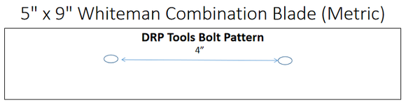 5" x 9" Power Trowel Blade Combination 4-Pack Metric