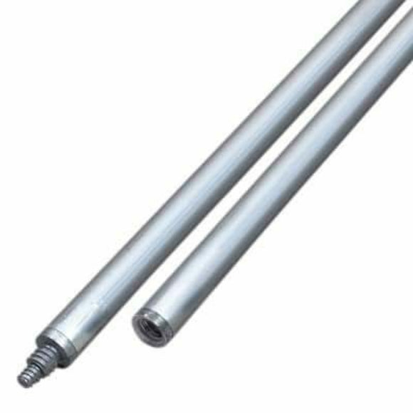 6' Aluminum Threaded Bull Float Handle - 1-3/4" Diameter 6-Pack