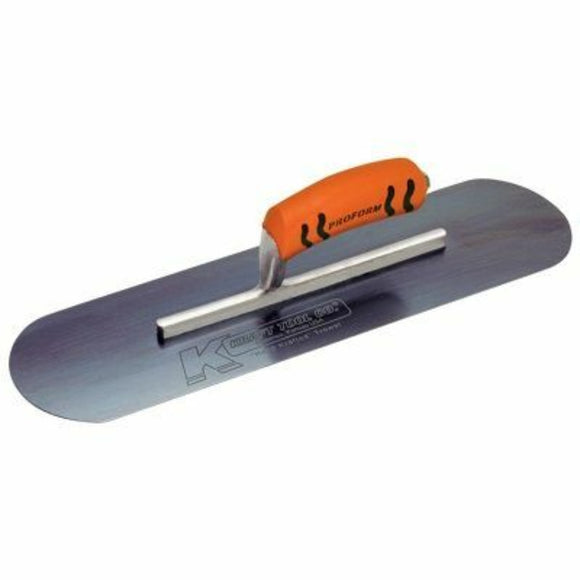 12" Blue Steel Pool Trowel w/Soft Grip