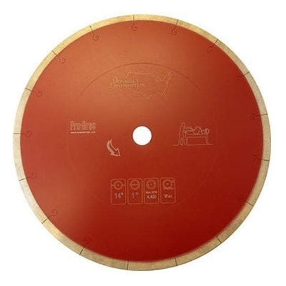 14" Porcelain G Slot Diamond Blade
