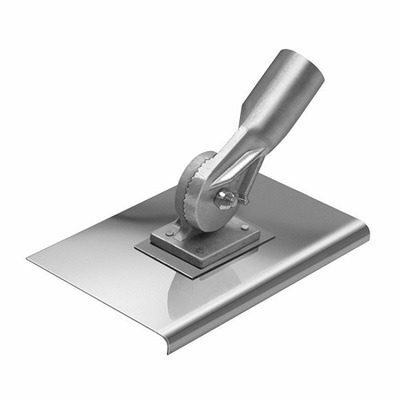 9" x 7" 3/8"R SS Threaded Walking Edger